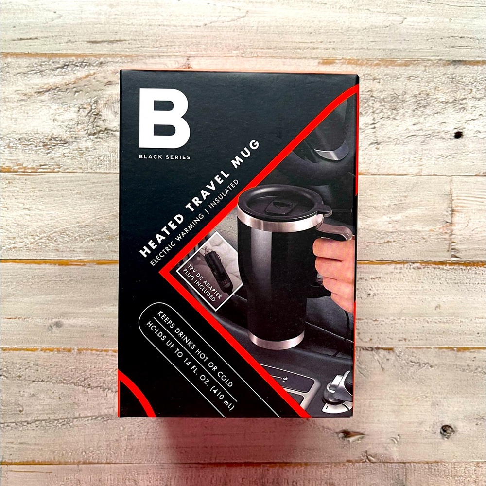 HEATED TRAVEL MUG b black series NIB